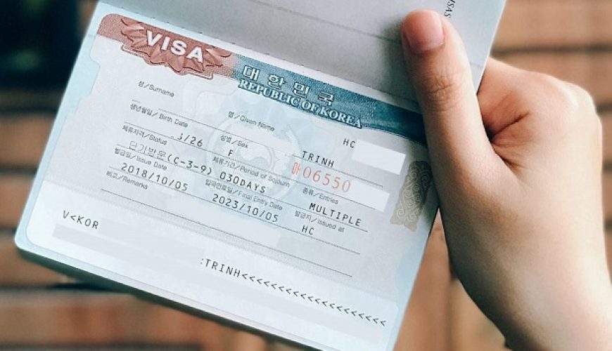 Thủ tục xin visa du lịch Hàn Quốc